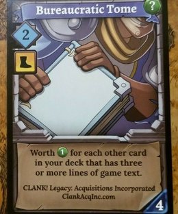 Clank! Legacy: Bureaucratic Tome Promo Card