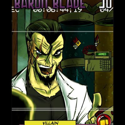 Sentinels of the Multiverse: Mad Bomber Blade Villain Promo Card