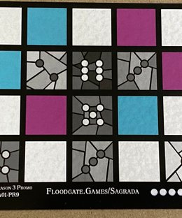 Sagrada: Promo 9 – Man Vs Meeple Window Pattern Card