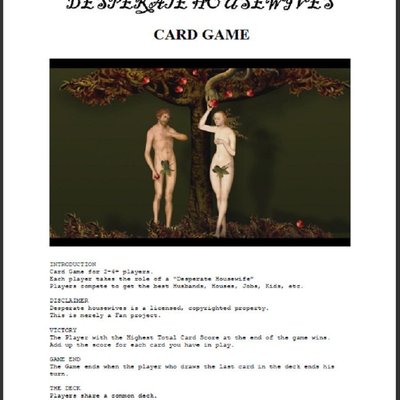 Desperate Housewives Card Game