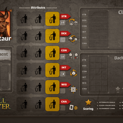 Roll Player: Minotaur Promo Punchboard