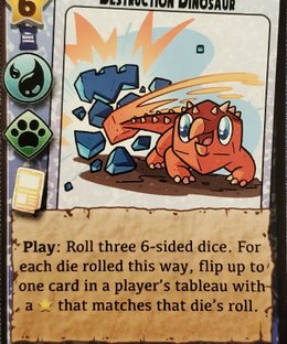 Millennium Blades: Destruction Dinosaur Promo Card