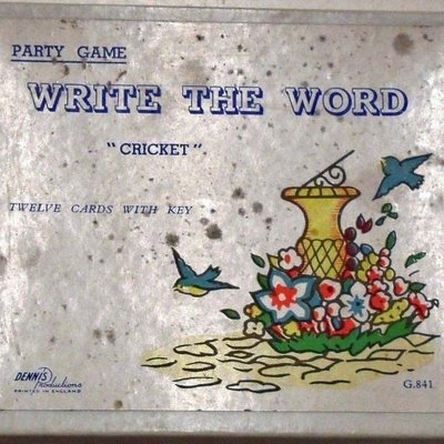 Write the Word "Cricket"