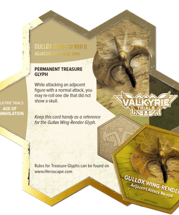 Heroscape: Valkyrie Trials – Gulløx Wing Render Glyph Promo