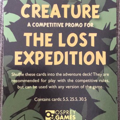 The Lost Expedition: The Creature – Competitive Promo