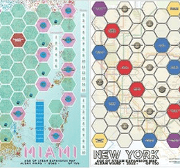 Age of Steam Expansion: Miami 2030 & New York Subway