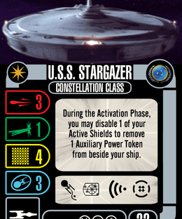 Star Trek: Attack Wing – U.S.S. Stargazer Federation Expansion Pack