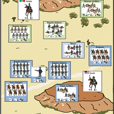Mexico Ablaze: A Solitaire Game of the Mexican-American War (1846-1848).