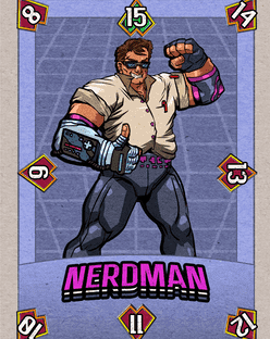 Super Pocket League Extreme Wrestling: Nerdman