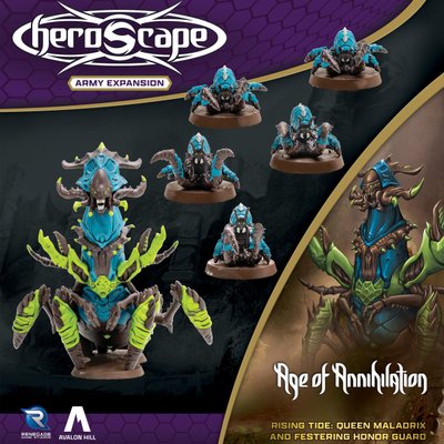 Heroscape: Rising Tide – Queen Maladrix and Festering Honor Guard Army Expansion