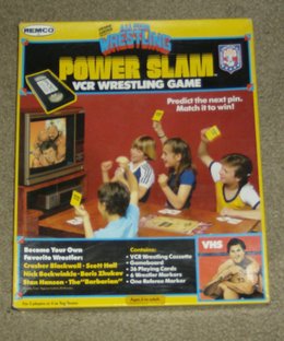 All Star Wrestling Power Slam VCR Wrestling Game