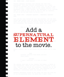 Movie Plotz: Cult Films – Add a SUPERNATURAL ELEMENT to the movie