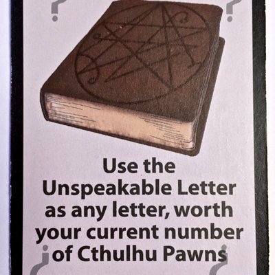 Unspeakable Words: "Unspeakable Letter" Promo Card