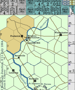 Postcard Monocacy Junction, 9-11 July 1864