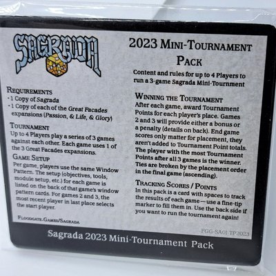 Sagrada: 2023 Mini-Tournament Pack