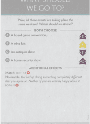 Fog of Love: What Should We Go To?