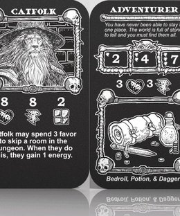 Tin Helm: Catfolk/Adventurer Promo Card