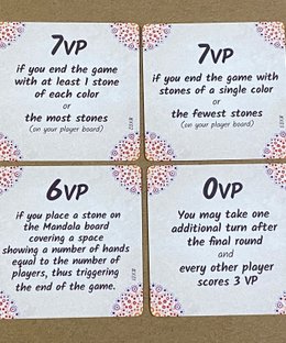 Mandala Stones: Dice Tower 2021 Objective Cards