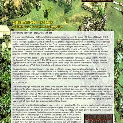 Operation Lift Off: A Black Sun Operational Campaign