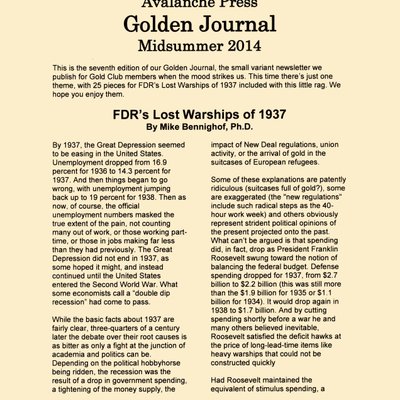 Second World War at Sea: FDR's Lost Ships of 1937