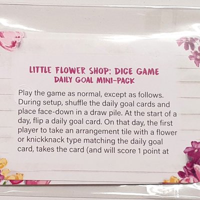 The Little Flower Shop Dice Game: Daily Goal Pack