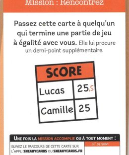 Sneaky Cards: Mission Rencontrez Goodie Card