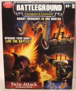 Battleground: Crossbows & Catapults – Twin Attack Armory Pack: Knight Trebuchet vs. Orc Mortar
