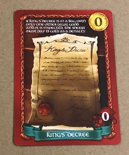 Sheriff of Nottingham: King's Decree Promo Card