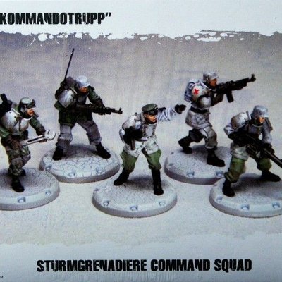Dust Tactics: Sturmgrenadiere Command Squad – "Kommandotrupp"