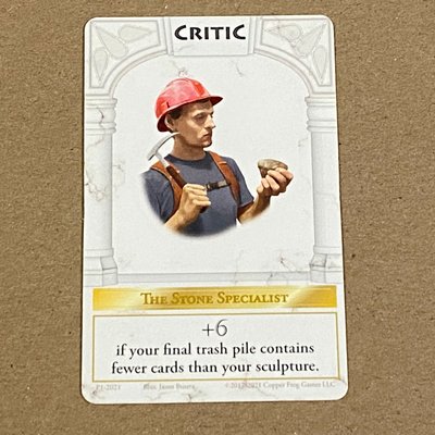 Chiseled: Critic Promo Card
