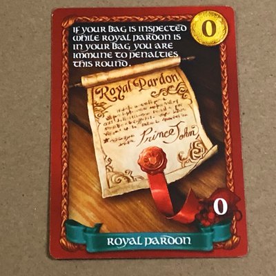 Sheriff of Nottingham: Royal Pardon Promo Card