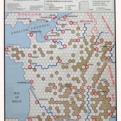 Railway Rivals Map FR: France