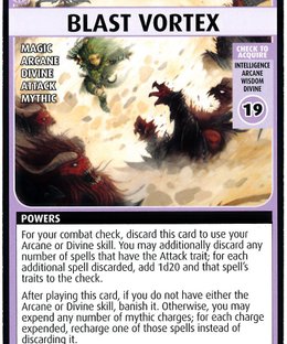 Pathfinder Adventure Card Game: Wrath of the Righteous – "Blast Vortex" Promo Card
