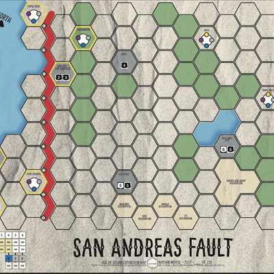 Age of Steam Expansion: San Andreas Fault