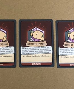 Hero Master: An Epic Game of Epic Fails – Indecent Exposure Promo Cards