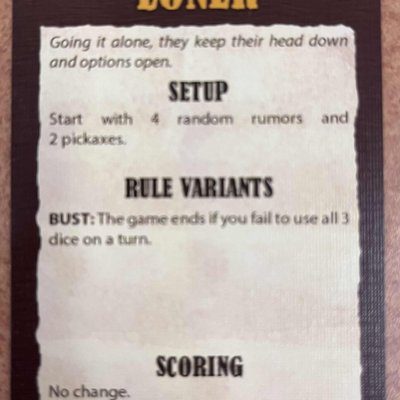 Rumors of Gold: Loner