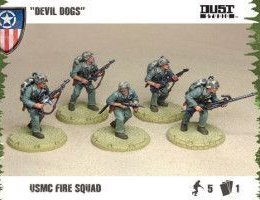 Dust Tactics: USMC Fire Squad – "Devil Dogs"
