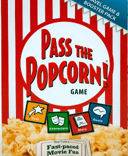 Pass the  Popcorn Travel Game and Booster Pack