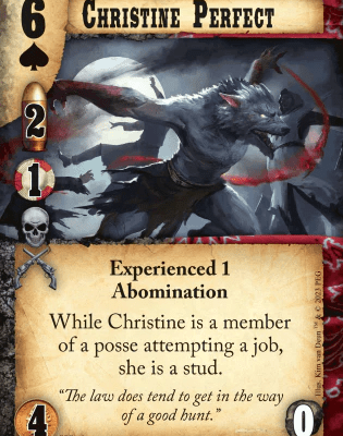 Doomtown: Christine Perfect Promo Card