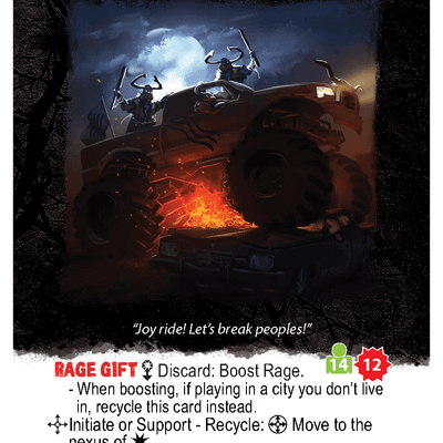 Apocrypha Adventure Card Game: Monster Truck Promo Card