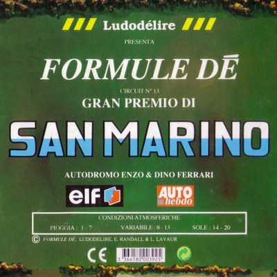 Formule Dé Circuit № 13: SAN MARINO – Autodromo Enzo & Dino Ferrari