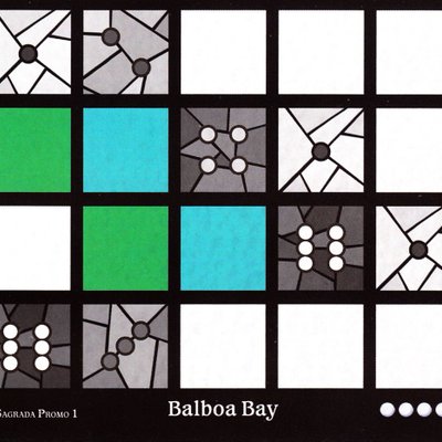 Sagrada: Promo 1 – Vitraux/Balboa Bay Window Pattern Card