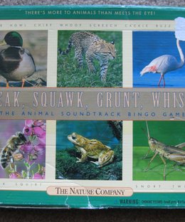 Squeak, Squawk, Grunt, Whistle: the Animal Soundtrack Bingo Game