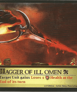 Castle Assault: Dagger of Ill Omen Promo Card