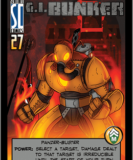 Sentinels of the Multiverse: G.I. Bunker Promo Card