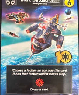 Star Realms: Merc Battlecruiser Promo Card