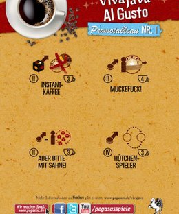 VivaJava: The Coffee Game: The Dice Game: Al Gusto – Promotableau NR. 1