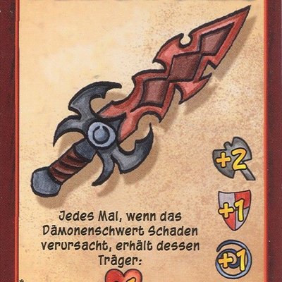 Kleine Helden promo card "Dämonenschwert"