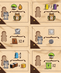 Ezra and Nehemiah: Spielbox Scroll Tiles