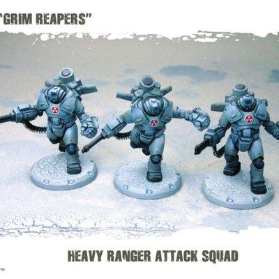 Dust Tactics: Heavy Ranger Attack Squad –  "Grim Reapers"